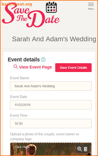 Save The Date - Wedding Rsvp screenshot