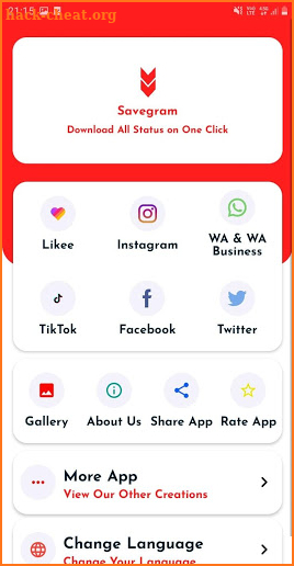 Savegram - All Social Media Status Saver screenshot