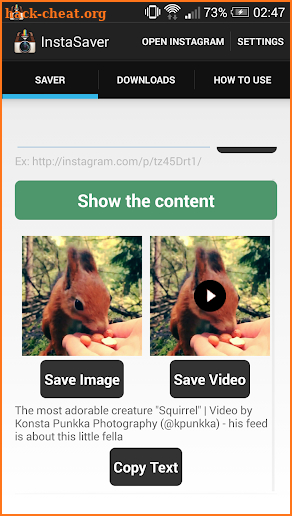 Saver Reposter for instagram screenshot