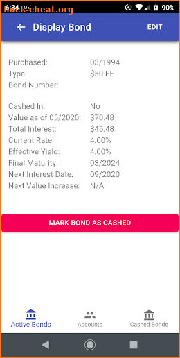 Savings Bond Calculator Plus screenshot