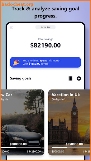 Savings Goal: Piggy Bank screenshot