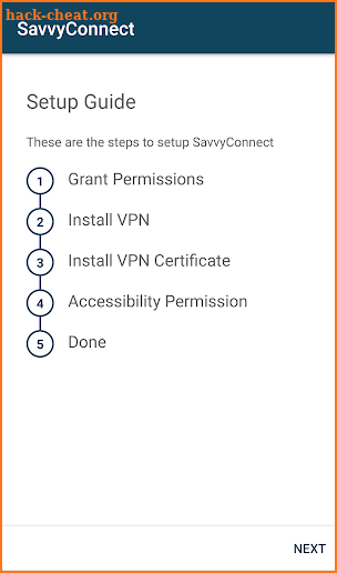SavvyConnect screenshot