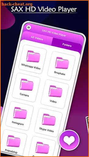 SAX HD Video Player - All Format HD Video Player screenshot