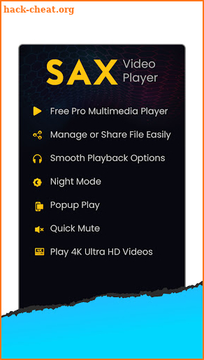 Sax Video 4k Player 2021 For Play Full HD Video screenshot