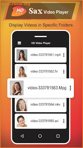 Sax video player: HD media player & mix playback screenshot