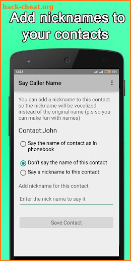 Say Caller Name - Hands Free 2021 screenshot