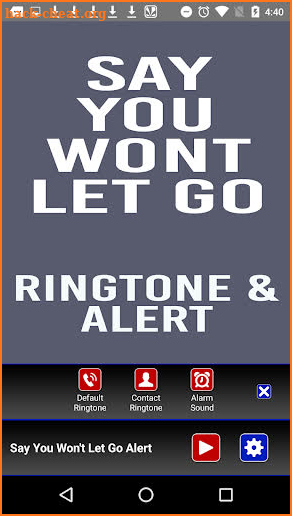 Say You Wont Let Go Ringtone screenshot