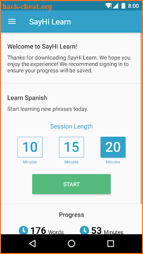 SayHi Learn - Voice driven language learning screenshot