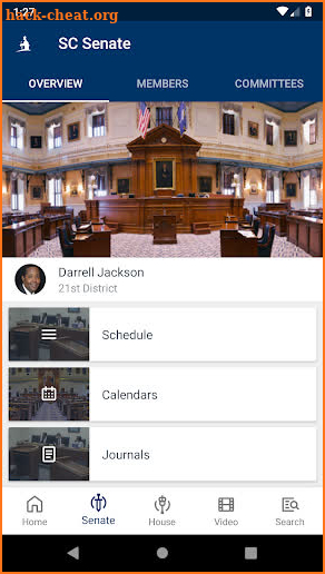 SC Legislature screenshot