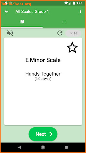 Scale Shuffle ABRSM Piano Scale Flashcards Grade 5 screenshot