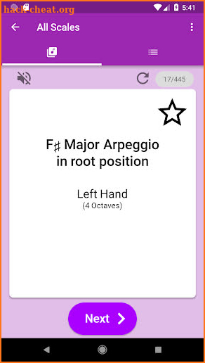 Scale Shuffle ABRSM Piano Scale Flashcards Grade 8 screenshot