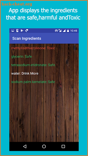 Scan ingredients : Cosmetics Scanner beta screenshot
