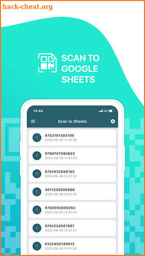 Scan to Google Sheets - QR & Barcode screenshot