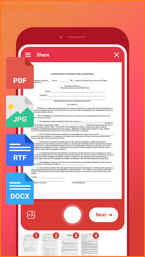 Scanner Pro App: PDF Document screenshot