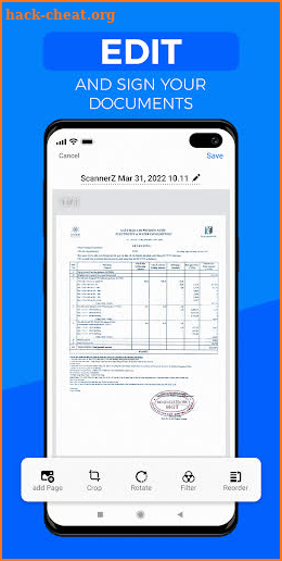 Scanner Z -  PDF Documents screenshot