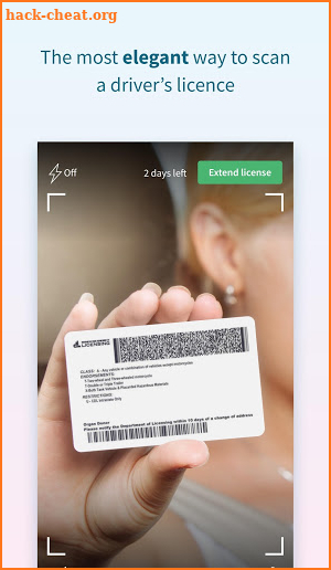 Scannr - Driver's license scanner (ID check) screenshot
