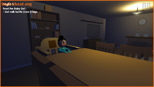 Scary Baby Girl in House 3D screenshot