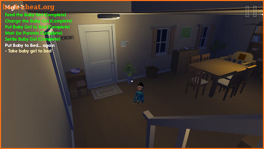 Scary Baby Girl in House 3D screenshot