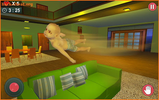 Scary Baby in Yellow Dark House screenshot