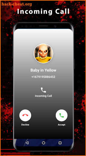 Scary Baby in Yellow Horror Video Call & Chat screenshot