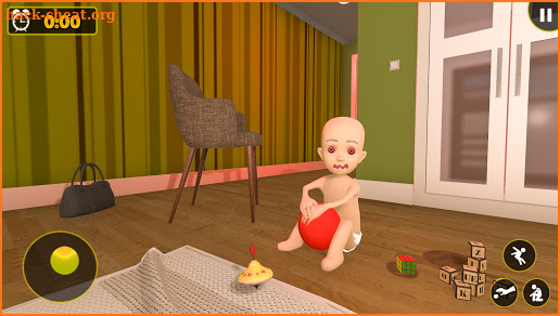 Scary Baby In Yellow House Of Scares screenshot