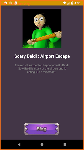 Scary Baldi Airoport Game screenshot