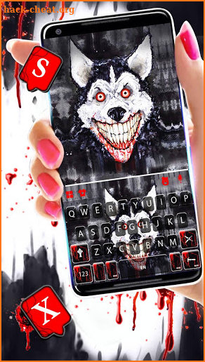 Scary Blood Dog Keyboard Theme screenshot