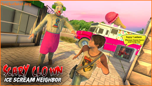 Scary Clown Ice Scream Neighbor - New Horror Games screenshot