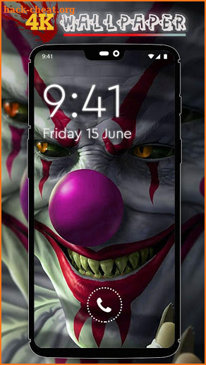 Scary Clown Wallpaper 4K & QHD free phone screens screenshot