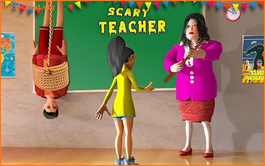 Scary Creepy Teacher 3D: Horror Escape Scary Games screenshot
