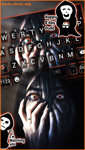 Scary Curse Keyboard Background screenshot