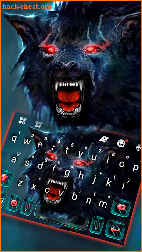 Scary Dire Wolf Keyboard Theme screenshot