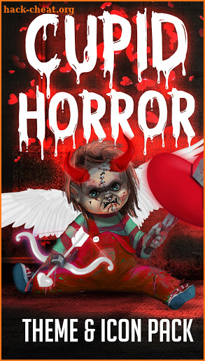 Scary Doll Cupid Theme - Wallpapers and Icons screenshot