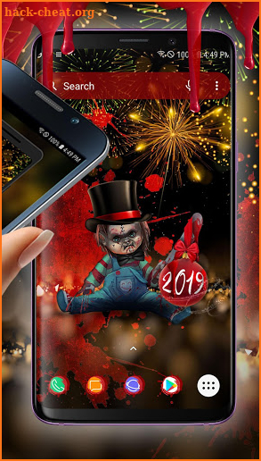 Scary Doll New Years Theme - Wallpapers and Icons screenshot