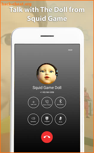 Scary Doll Squid Game Fake Chat And Video Call screenshot