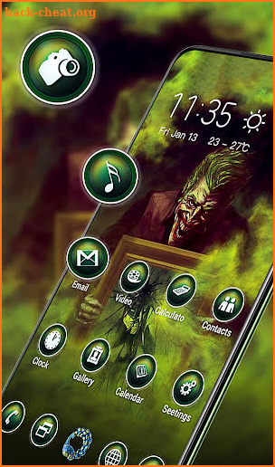 Scary evil gloomy joker theme screenshot