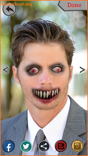 Scary Face Photo Editor - Horror Effect Camera screenshot