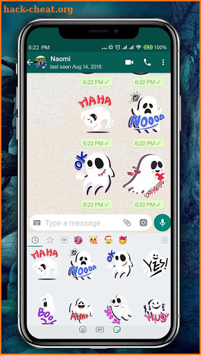 Scary Ghost Emoji Stickers screenshot