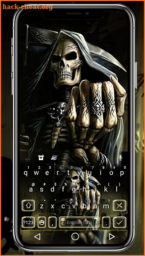 Scary Grim Reaper Keyboard Theme screenshot