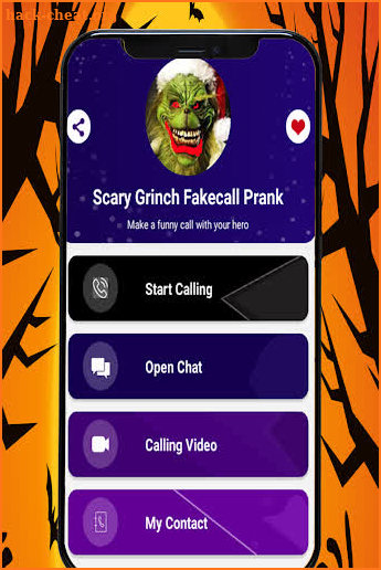 Scary Grinch fake call & chat screenshot
