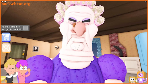 Scary grumpy granny obby room screenshot
