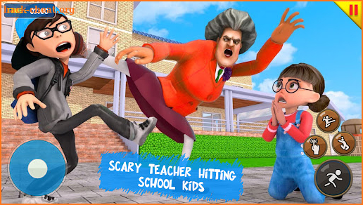 Scary Horror Evil Teacher 3D : School Pranks Game screenshot