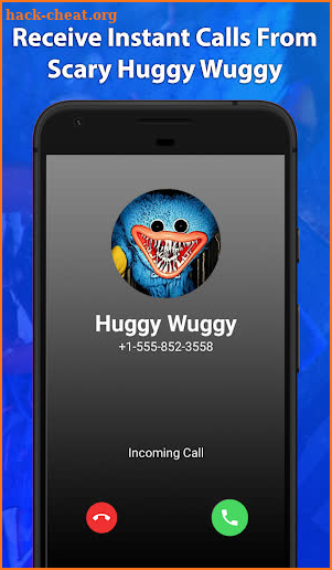Scary Huggy Wuggy Game Fake Chat And Video Call screenshot