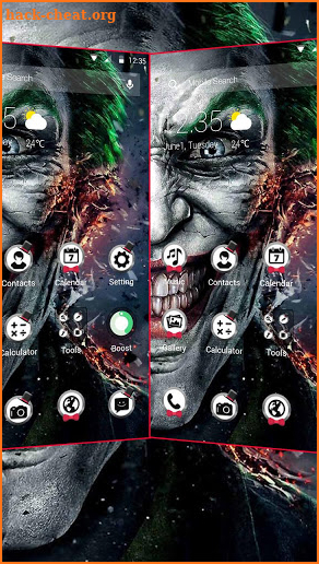 Scary Joker APUS Launcher Theme screenshot
