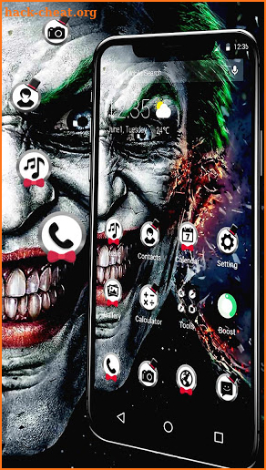 Scary Joker APUS Launcher Theme screenshot