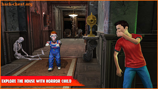 Scary Kid in Haunted House screenshot