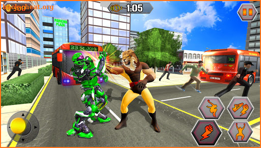 Scary Lion Crime City Attack screenshot