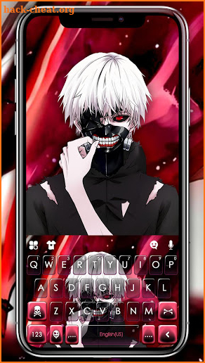 Scary Mask Keyboard Theme screenshot