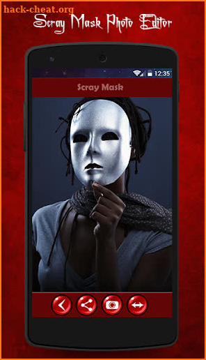 Scary Mask Photo Effect Horror screenshot