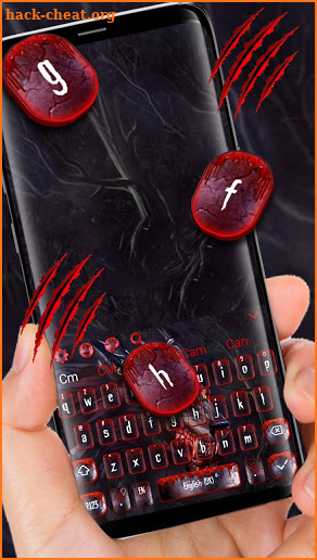 Scary Metal Bloody Wolf Keyboard Theme screenshot